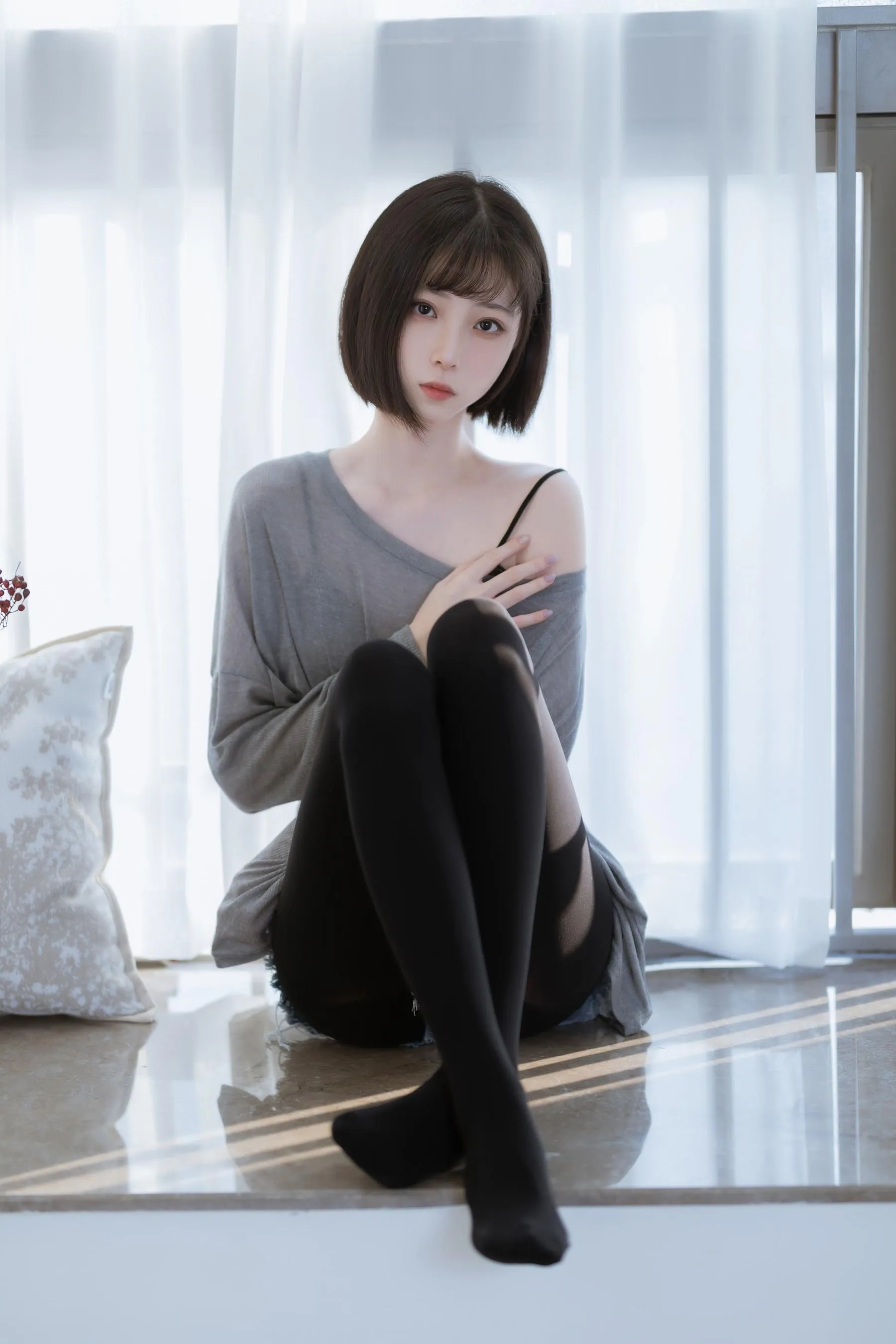 许岚LAN – NO.27 半透毛衣 [41P]插图4